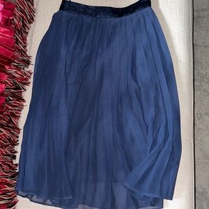 Navy Blue pleated skirt